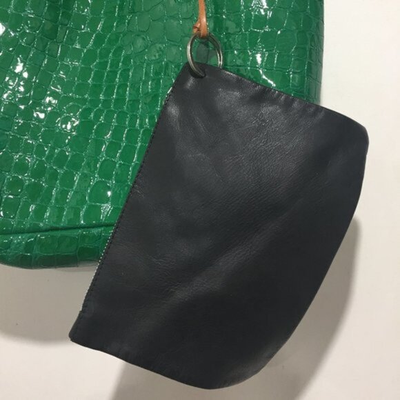 GREEN MEDIUM LEATHER TOTE HANDBAGS - Picture 5 of 7